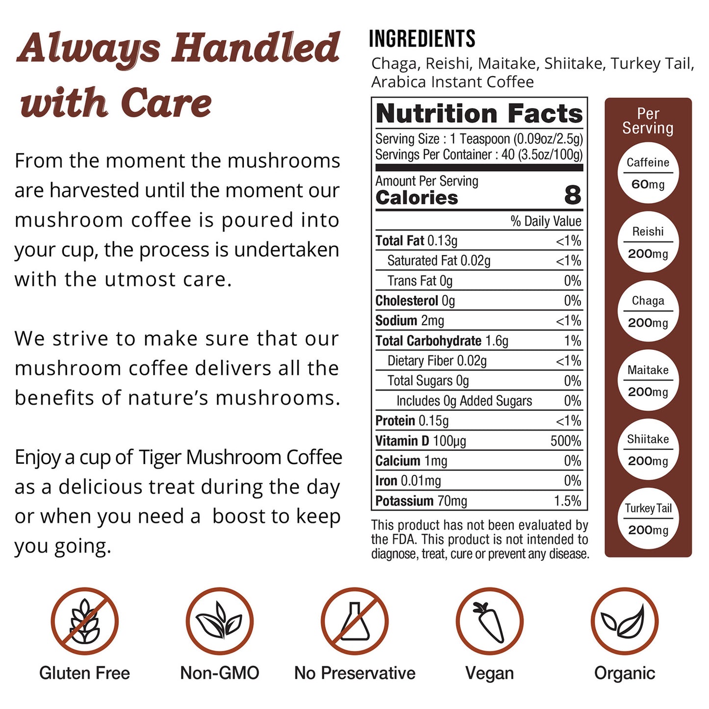 Tiger 5 Mushroom Coffee